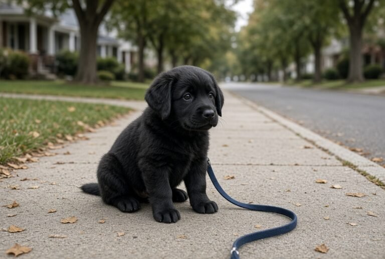 Puppy freezes during walks and won't move on a leash