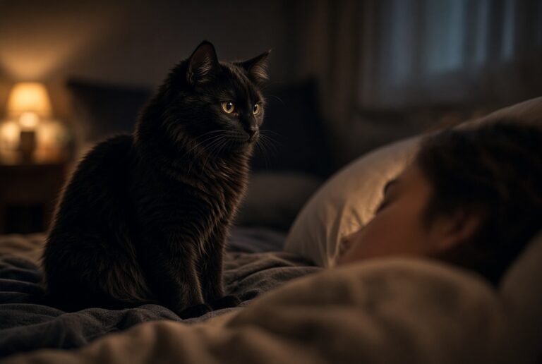 why does my cat stare at me while I sleep