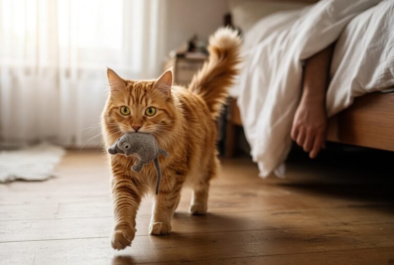 why does my cat bring me toys