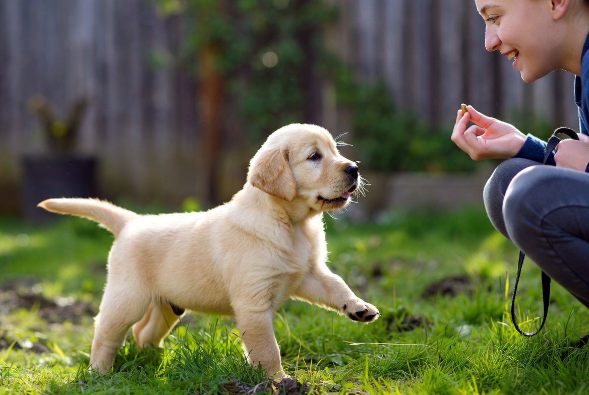 How to Potty Train a Puppy with positive reinforcement during outdoor potty training