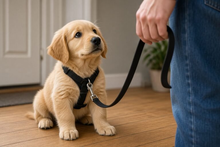 hy Does My Puppy Sit Down When I Put the Leash On?